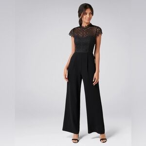 Elegant Black Lace Jumpsuit
